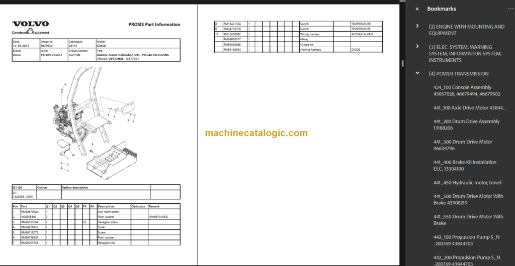 Volvo Sd D Parts Manual Pdf Machine Catalogic