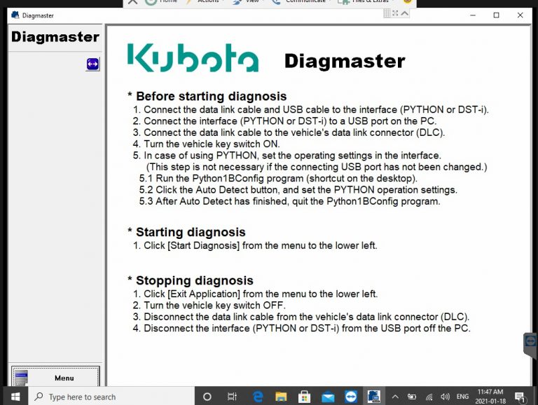 kubota diagmaster