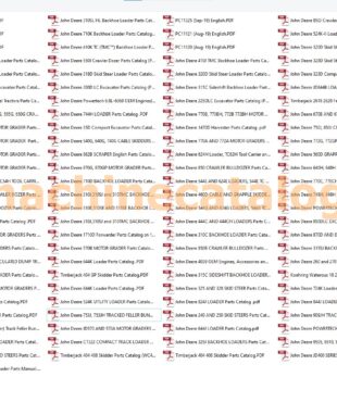 John Deere Parts Manual PDF SET (7.92 GB)