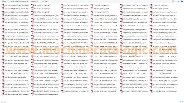 John Deere Parts Manual PDF SET (7.92 GB)