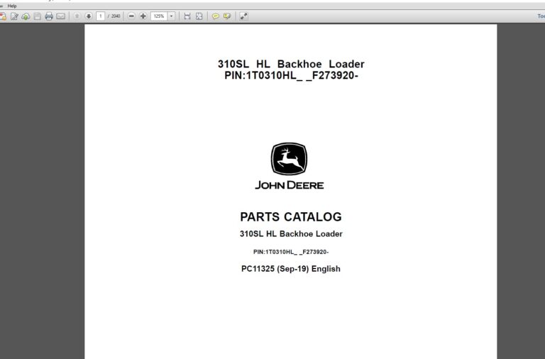 John Deere Parts Manual PDF