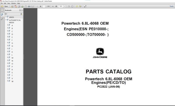 John Deere Parts Manual PDF