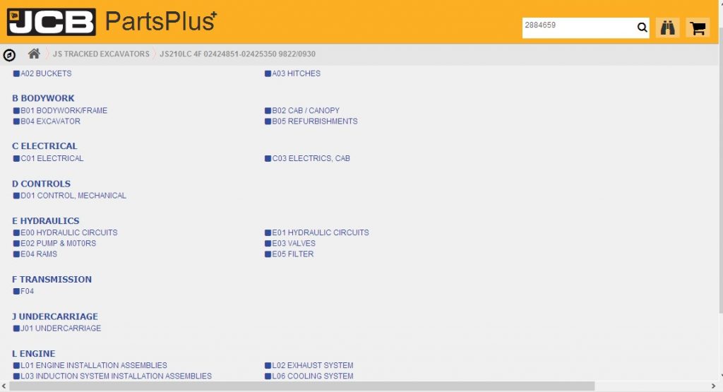 JCB Service Parts Plus+ Spare Parts Catalog + Service Manual