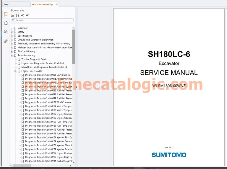Sumitomo Excavator -6 series service manual