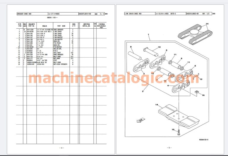 Sumitomo Excavator -6 series parts manual
