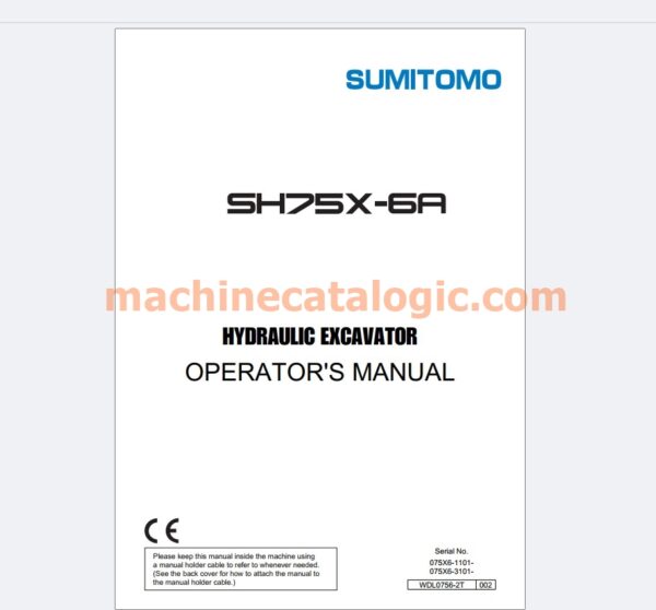 Sumitomo excavator PDF Manual