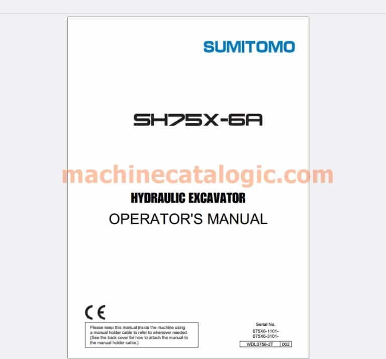Sumitomo excavator PDF Manual