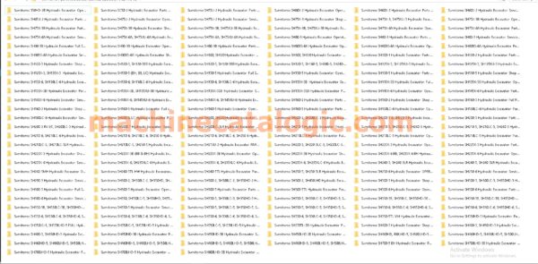 Sumitomo Hydraulic Excavator – Service, Parts & Operators Manual (PDF DVD, 11.3 GB)
