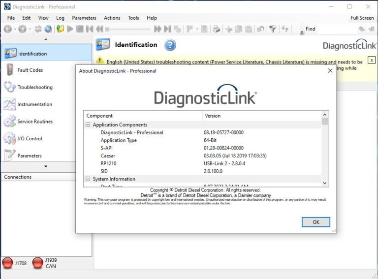 Detroit Diesel Diagnostic Link