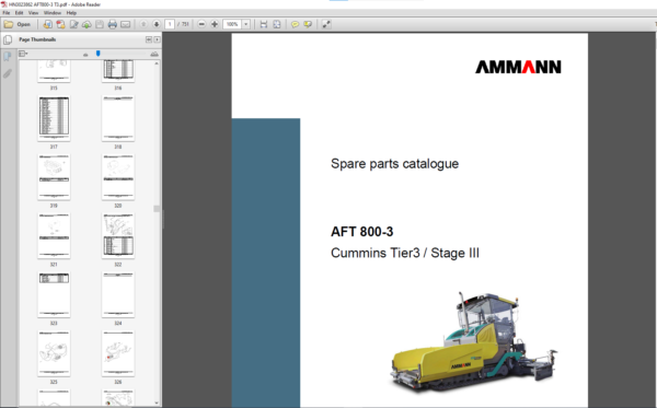 AMMANN Workshop Manual, Parts Catalog, Operation Manual Full PDF SET 2023 (48.1 GB)