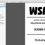 Kubota PDF Manual SET (French Language) Construction 2024