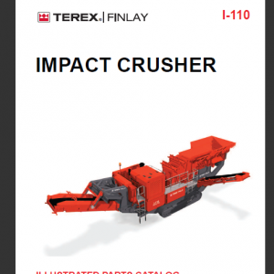 Terex Finlay I-110 parts catalogue