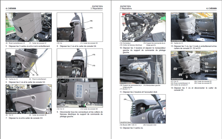 Kubota PDF Manual SET (French Language) Construction 2024