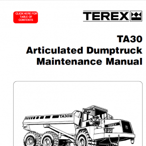 Terex TA30 Parts Book
