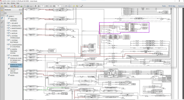Kubota PDF Manual SET (French Language) Construction 2024