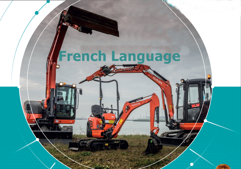 Kubota PDF Manual SET (French Language) Construction 2024