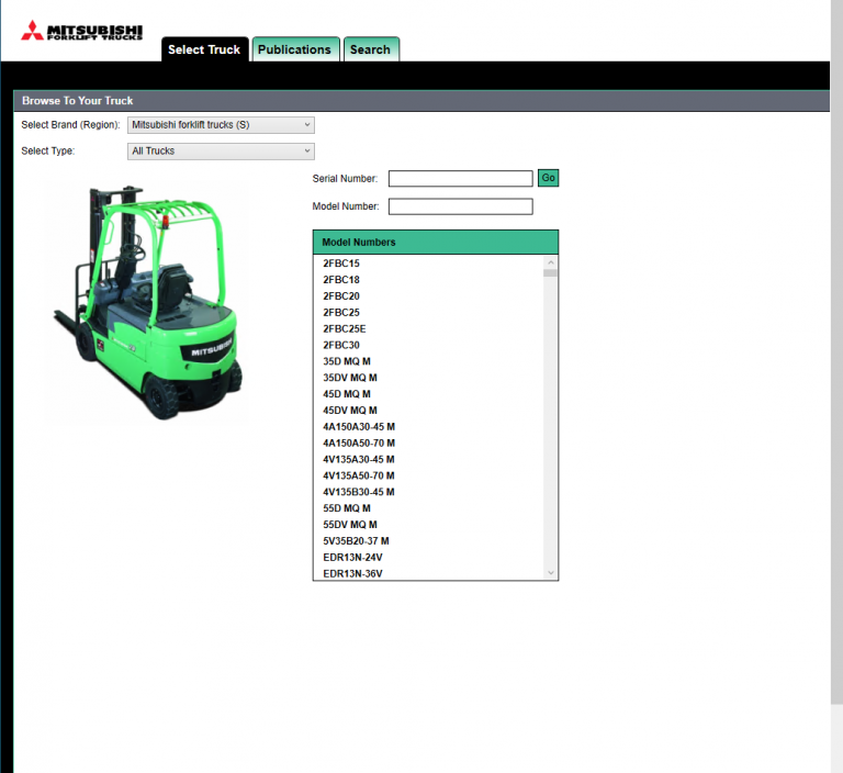 Mitsubishi mcfs parts catalog