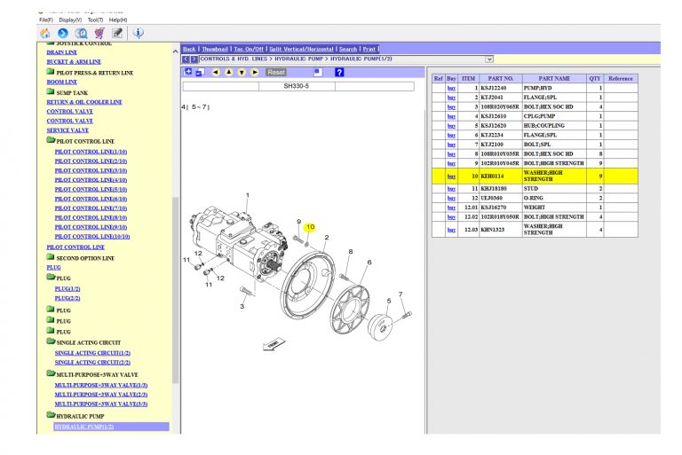 Sumitomo EPC Parts Catalogue