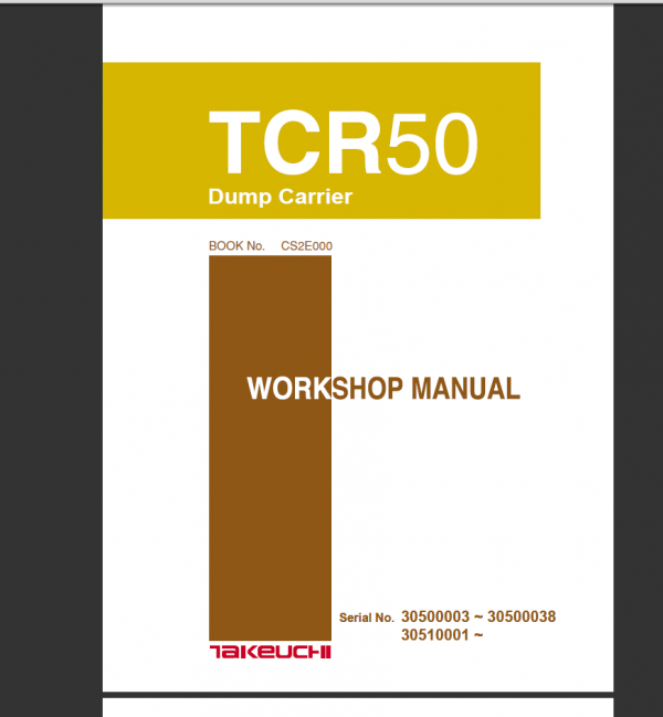 tcr50 workshop manual