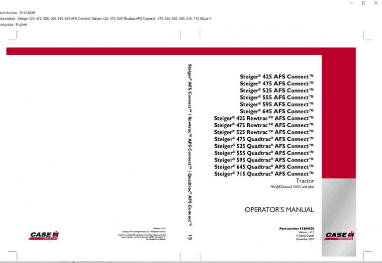 Case IH [Agriculture] Technical PDF Library 05.2025
