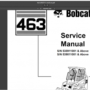 Bobcat Service Manual PDF