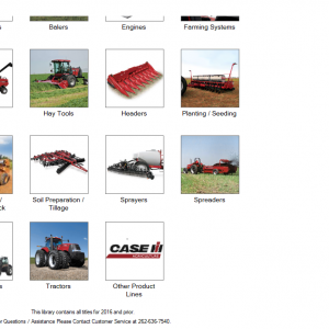CASE IH TECHNICAL PUBLICATIONS PDF LIBRARY
