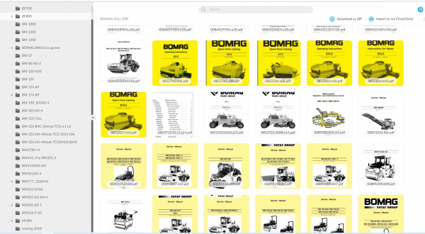 Bomag Service Manual PDF