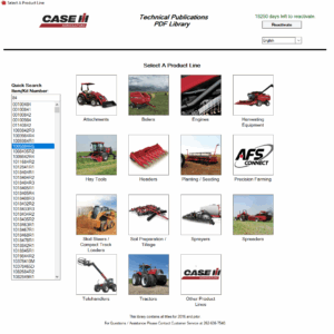 Case IH [Agriculture] Technical PDF Library 05.2025 – 397 GB Service, Operator’s & Parts Manuals Pack