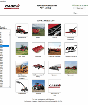 Case IH [Agriculture] Technical PDF Library 05.2025 – 397 GB Service, Operator’s & Parts Manuals Pack