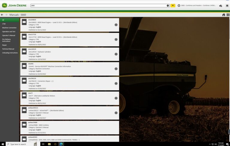 John deere Service Advisor Agriculture