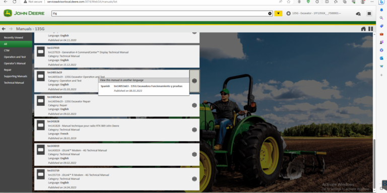 John deere service advisor construction 5.3
