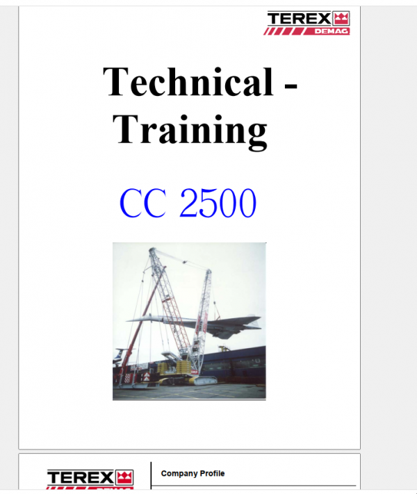 Terex Demag CC2500 450T Technical Training