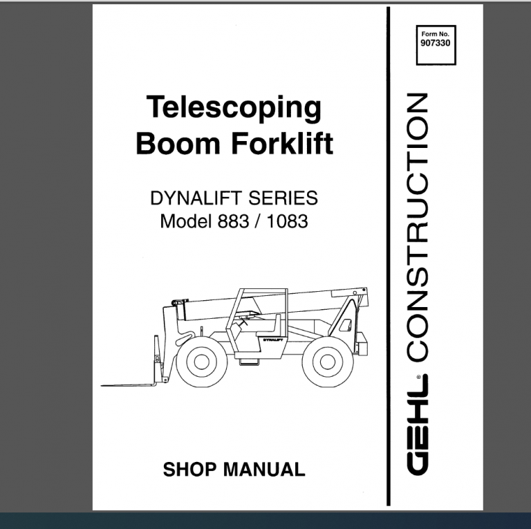 GEHL 883/1083 SHOP MANUAL