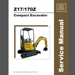 Gehl z17/170z Service manualCompact Excavator