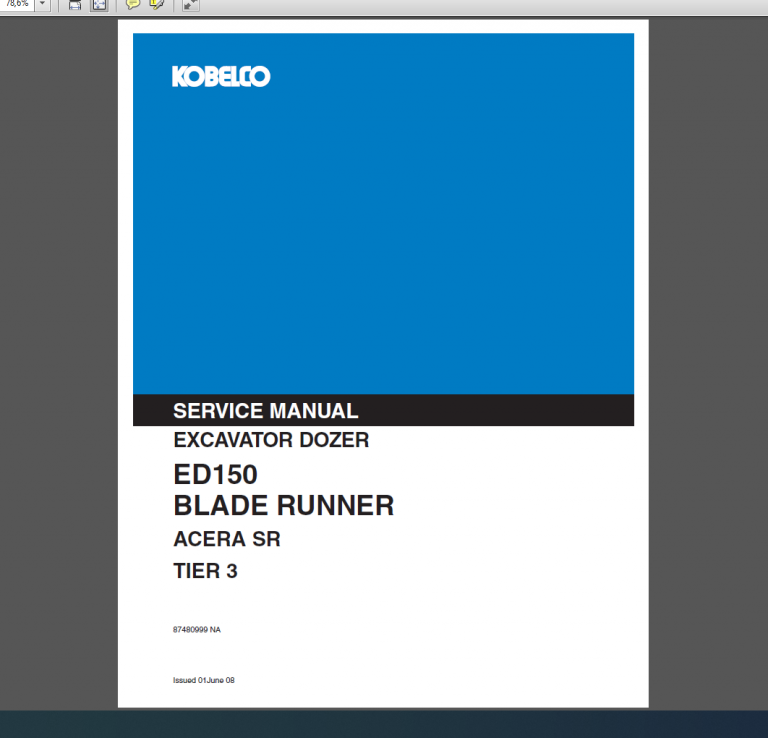 KOBELCO ED150 Service Manual