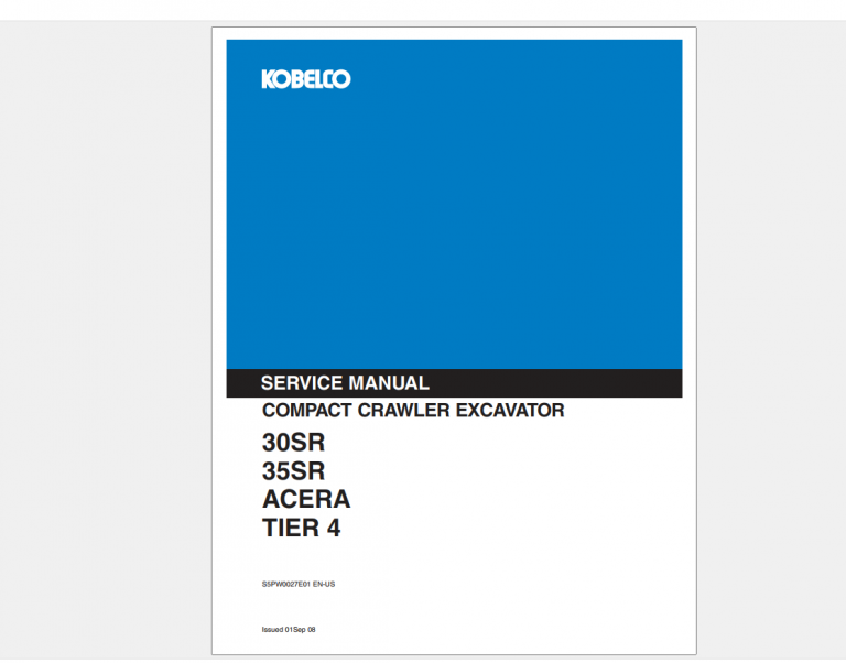 30SR 35SR ACERA TIER 4 SERVICE MANUAL