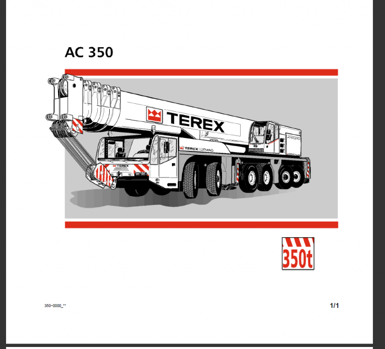 Terex Demag AC 350 Operation and Maintenance Manual