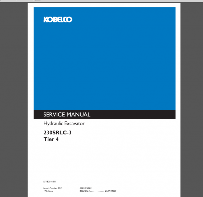 230SRLC-3 Tier4 Service Manual