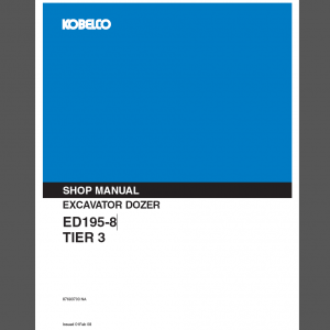 Kobelco Excavator Dozer ED195-8 Service Manual