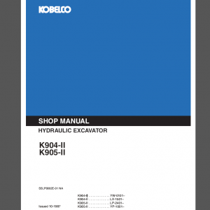 K904-II K905-II SHOP MANUAL