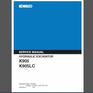 KOBELCO K905LC SERVICE MANUAL