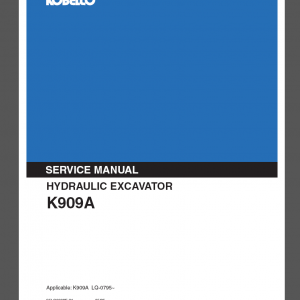 KOBELCO K909A SERVICE MANUAL