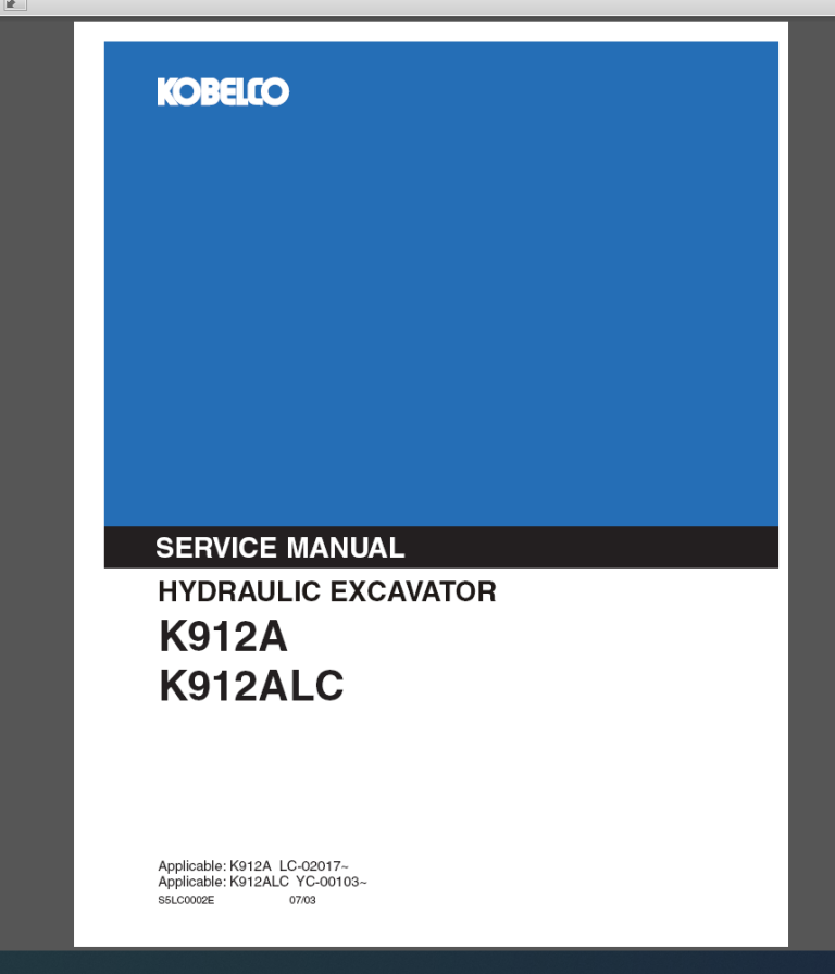 K912A / K912ALC SERVICE MANUAL