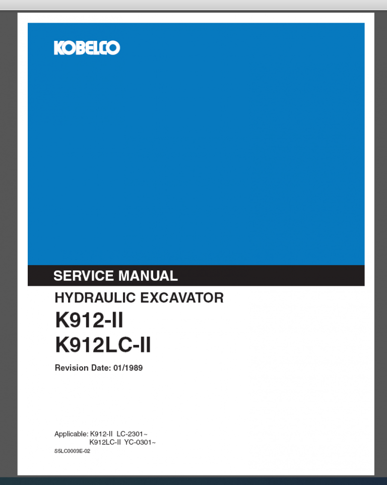 K912-II Service Manual