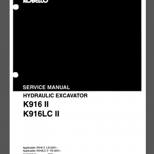 KOBELCO K916II SERVICE MANUAL
