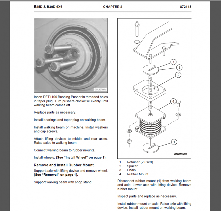 BELL B25D B30D 6 X 6 REPAIR MANUAL