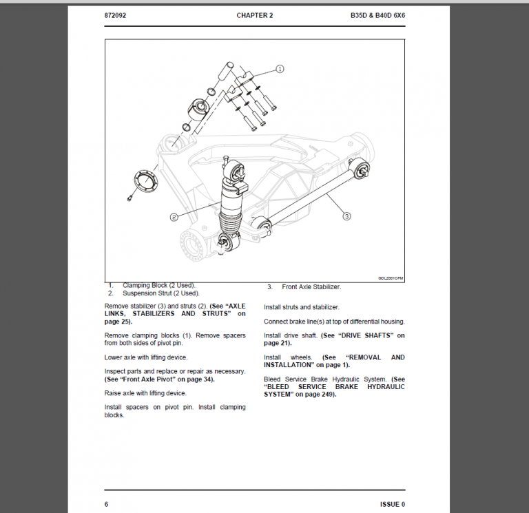 BELL B35D B40D 6 X 6 REPAIR MANUAL