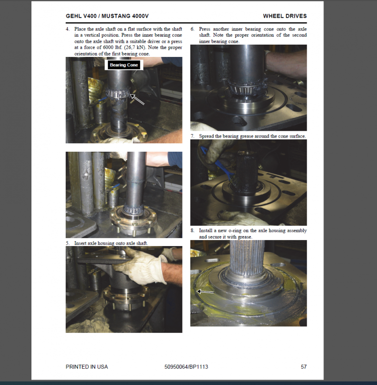 GEHL V400 MUSTANG 4000V Service Manual
