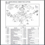 GEHL 1202 PARTS MANUAL Compact Excavator