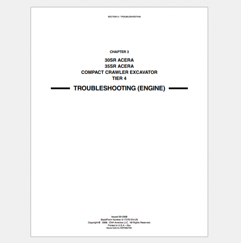 30SR 35SR ACERA TIER 4 SERVICE MANUAL